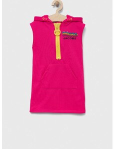 Παιδικό φόρεμα Marc Jacobs χρώμα: ροζ