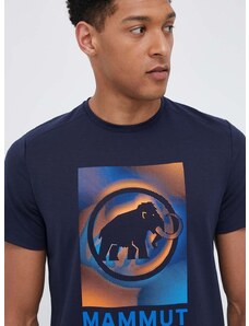 Αθλητικό μπλουζάκι Mammut Trovat χρώμα: ναυτικό μπλε