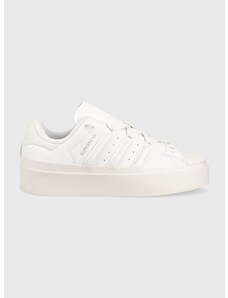 Δερμάτινα αθλητικά παπούτσια adidas Originals Superstar Bonega χρώμα: άσπρο