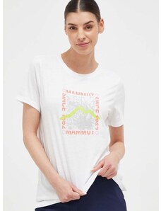 Αθλητικό μπλουζάκι Mammut Core χρώμα: άσπρο