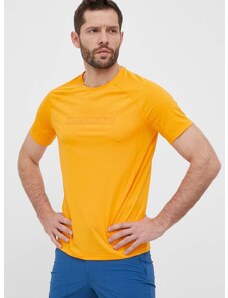 Αθλητικό μπλουζάκι Mammut Selun FL χρώμα: πορτοκαλί