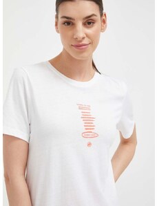 Αθλητικό μπλουζάκι Mammut Core χρώμα: άσπρο