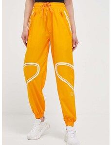 Παντελόνι προπόνησης adidas by Stella McCartney TruePace χρώμα: πορτοκαλί