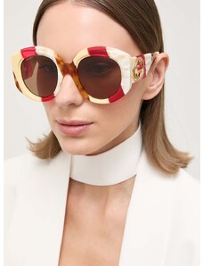 Γυαλιά ηλίου Gucci χρώμα: καφέ