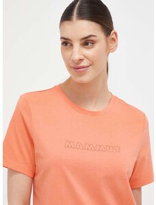 Αθλητικό μπλουζάκι Mammut Core Logo χρώμα: πορτοκαλί