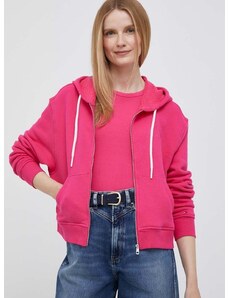 Μπλούζα Tommy Hilfiger χρώμα: ροζ, με κουκούλα