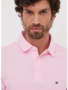 Πόλο Tommy Hilfiger χρώμα: ροζ