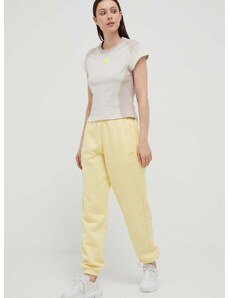 Παντελόνι φόρμας adidas Originals χρώμα: κίτρινο