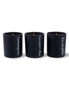 Αρωματικά κεριά κατά του καπνού Candellana Glass Big Set 3-pack