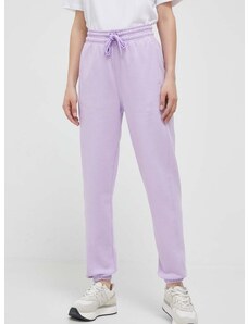 Παντελόνι φόρμας adidas by Stella McCartney χρώμα: μοβ
