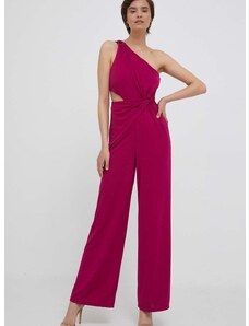 Ολόσωμη φόρμα Lauren Ralph Lauren χρώμα: ροζ
