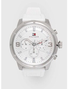 Ρολόι Tommy Hilfiger χρώμα: άσπρο