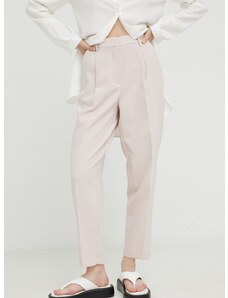 Παντελόνι Bruuns Bazaar χρώμα: ροζ