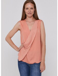 Μπλουζάκι Sisley χρώμα: πορτοκαλί