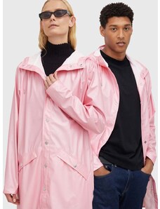 Αδιάβροχο μπουφάν Rains 12020 Long Jacket χρώμα: ροζ