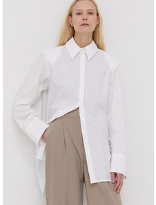 Βαμβακερό πουκάμισο Herskind γυναικείo, χρώμα: άσπρο