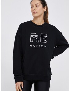 Βαμβακερή μπλούζα P.E Nation γυναικεία, χρώμα: μαύρο