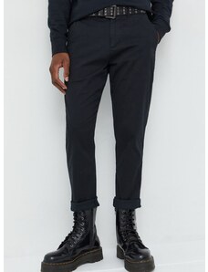 Παντελόνι Abercrombie & Fitch χρώμα: μαύρο
