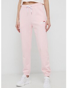 Παντελόνι Ellesse γυναικείo, χρώμα: ροζ
