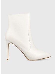 Δερμάτινες μπότες MICHAEL Michael Kors Rue γυναικείες, χρώμα: άσπρο