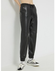 Παντελόνι Abercrombie & Fitch χρώμα: μαύρο,