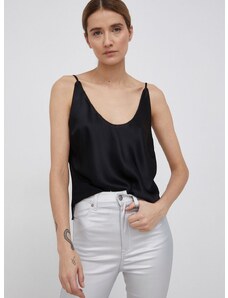 Μπλουζάκι Calvin Klein γυναικείo, χρώμα: μαύρο