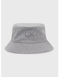 Αναστρέψιμο καπέλο Calvin Klein χρώμα: γκρι