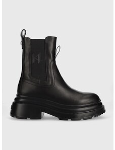 Δερμάτινες μπότες τσέλσι Karl Lagerfeld Danton γυναικείες, χρώμα: μαύρο F30