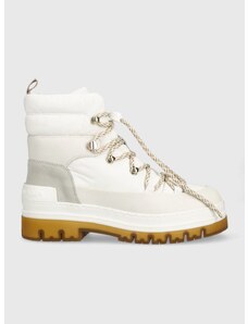 Παπούτσια Tommy Hilfiger Laced Outdoor Boot χρώμα: άσπρο