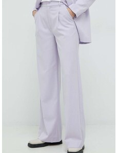 Παντελόνι Gestuz PaulaGZ χρώμα: μοβ