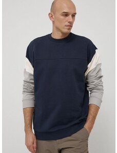 Βαμβακερή μπλούζα Jack Wolfskin ανδρικό, χρώμα: ναυτικό μπλε,