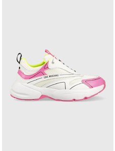 Αθλητικά Love Moschino Sneakerd Sporty 50 χρώμα: άσπρο, JA15025G1G