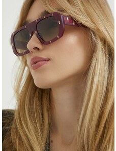 Γυαλιά ηλίου Moschino χρώμα: μοβ
