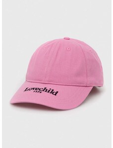 Βαμβακερό καπέλο του μπέιζμπολ Lovechild χρώμα: ροζ