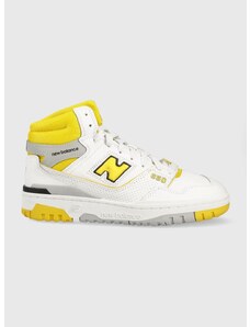 Δερμάτινα αθλητικά παπούτσια New Balance BB650RCG χρώμα: άσπρο