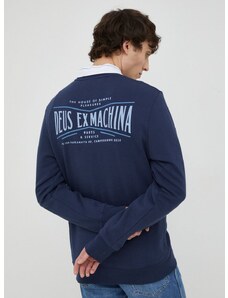 Βαμβακερή μπλούζα Deus Ex Machina χρώμα: ναυτικό μπλε,