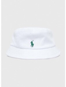 Βαμβακερό καπέλο Polo Ralph Lauren χρώμα: άσπρο