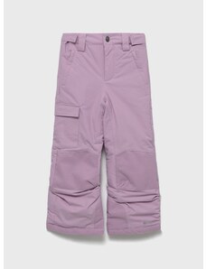 Παιδικό παντελόνι σκι Columbia χρώμα: ροζ