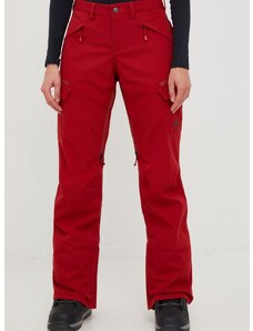 Παντελόνι Burton Gloria χρώμα: κόκκινο