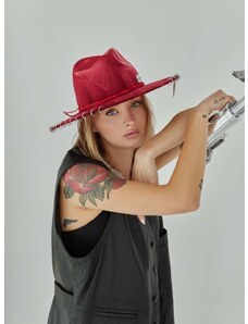 Μάλλινο καπέλο LE SH KA headwear Siver West χρώμα: κόκκινο