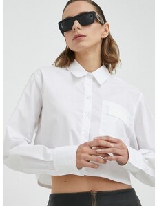 Βαμβακερό πουκάμισο Remain χρώμα: άσπρο