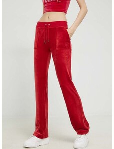 Παντελόνι φόρμας Juicy Couture Del Ray χρώμα: κόκκινο