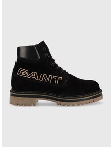 Μπότες πεζοπορίας από σουέτ Gant Palrock χρώμα: μαύρο F30