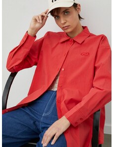 Βαμβακερό πουκάμισο Résumé χρώμα: κόκκινο