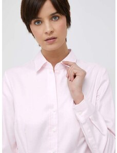 Βαμβακερό πουκάμισο Seidensticker χρώμα: ροζ