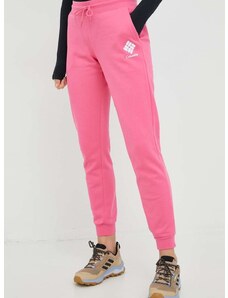 Παντελόνι φόρμας Columbia χρώμα: ροζ
