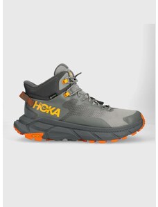 Παπούτσια Hoka Trail Code GTX χρώμα: γκρι F30