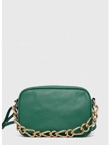 Δερμάτινη τσάντα Red Valentino χρώμα: πράσινο