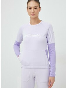 Αθλητική μπλούζα Columbia Windgates χρώμα: μοβ