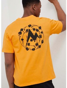 Βαμβακερό μπλουζάκι Marmot χρώμα: κίτρινο